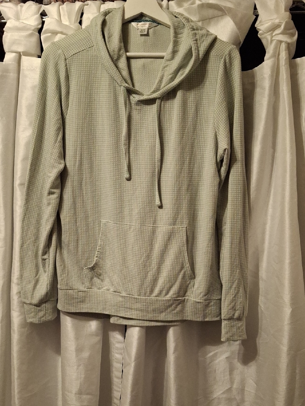 Vintage Weatherproof Light Sage Waffle-Knit Top